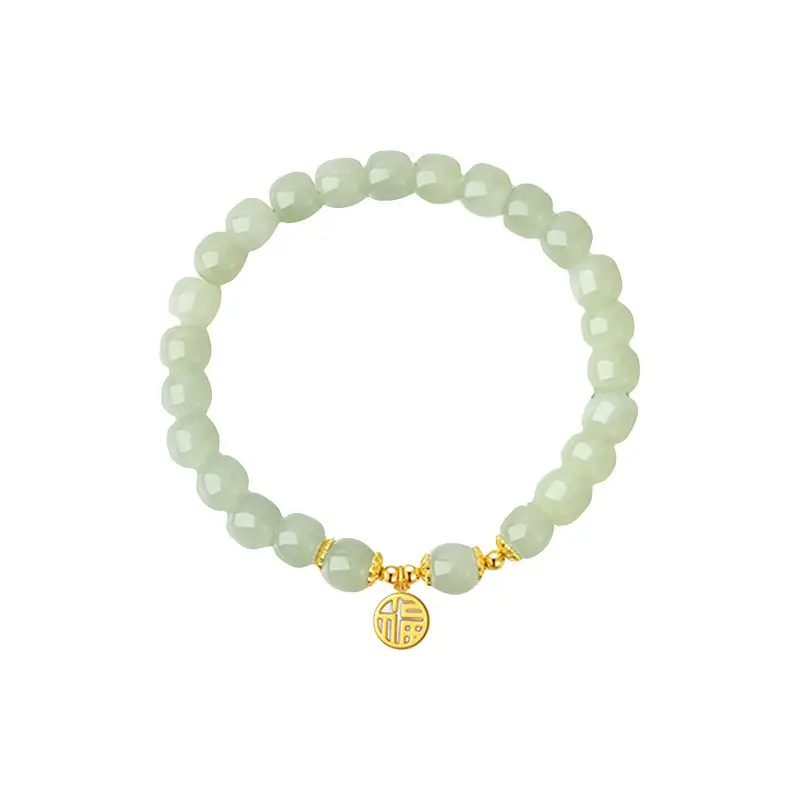 和田玉福牌手串国风轻奢小众高级感天然手饰送闺蜜礼物 5 Hetian jade blessing bracelet (22)