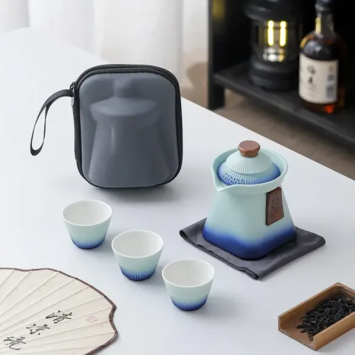 国潮故宫文创宫廷风旅行茶具小套装快客杯便携式户外商务伴手礼品 9 故宫文创宫廷风旅行茶具