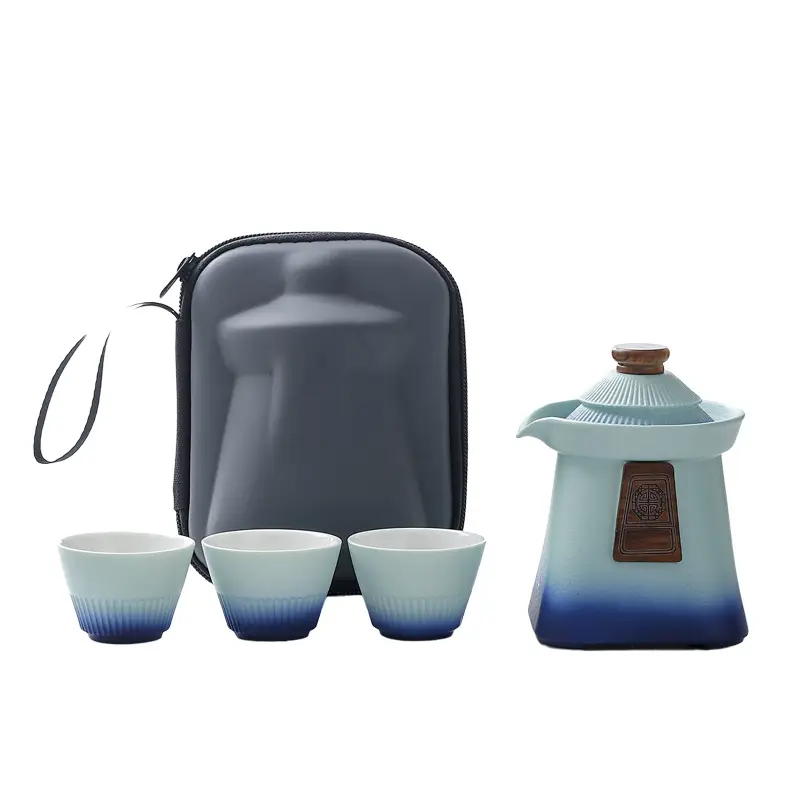 国潮故宫文创宫廷风旅行茶具小套装快客杯便携式户外商务伴手礼品 2 故宫文创宫廷风旅行茶具