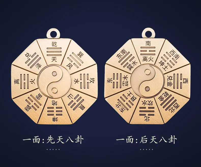 黄铜太极八卦牌