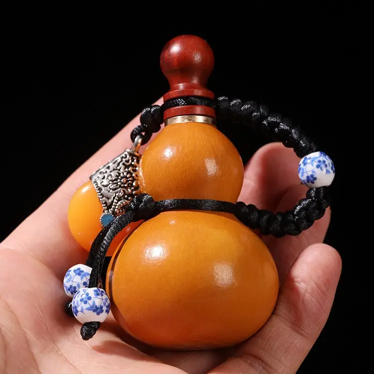 风水纳气 葫芦 Qi Collecting Gourd Feng Shui Good Luck Charm 1 【风水开运】天然葫芦摆件 纳气葫芦 Qi Collecting Gourd - 净化负能量 Feng Shui Positive Energy Spiritual Home Decor Good Luck Charm