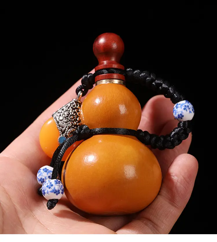 风水纳气 葫芦 Qi Collecting Gourd Feng Shui Good Luck Charm 3 【风水开运】天然葫芦摆件 纳气葫芦 Qi Collecting Gourd - 净化负能量 Feng Shui Positive Energy Spiritual Home Decor Good Luck Charm
