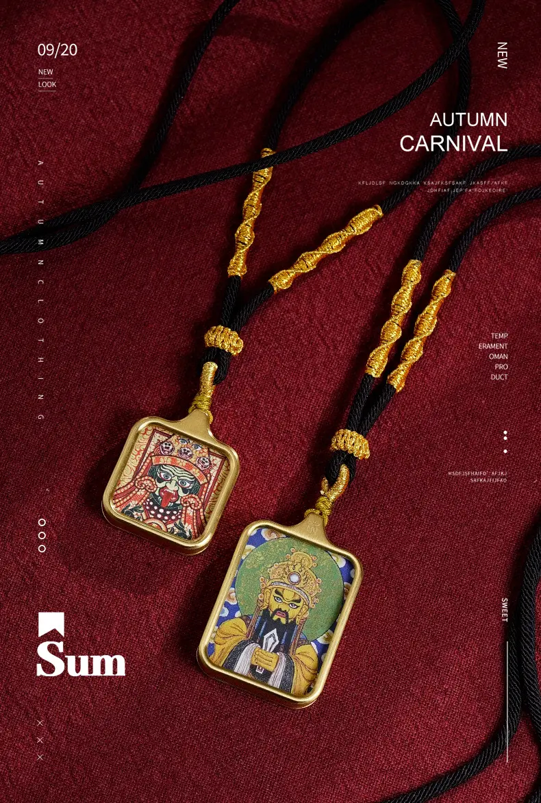 Tibetan Thangka Necklace: Divine Protection and Mysterious Power Combined