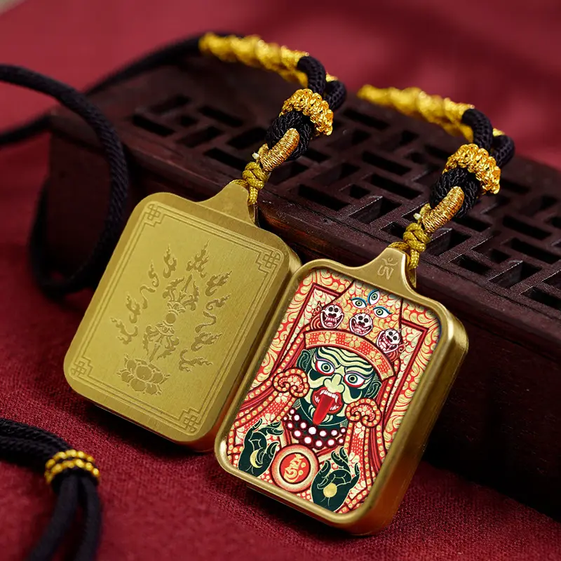 Zagya Lama Tibetan Thangka Necklace: Divine Protection and Mysterious Power Combined